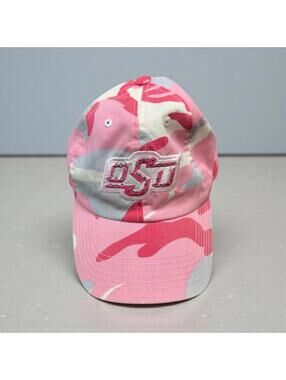 OSU Pink Camo Baseball Hat Adjustable Oklahoma State Cowboys Cap